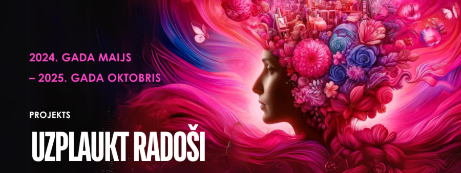 Projekta "Uzplaukt radoši" uzsaukuma vizuālis